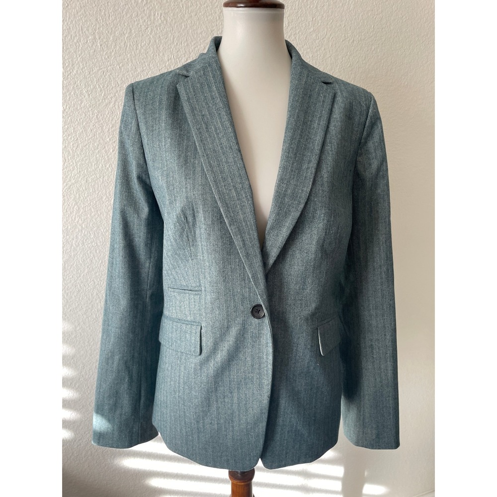 Banana Republic Blazer Women 8 Herringbone Jacket Academia Corpcore Heritage